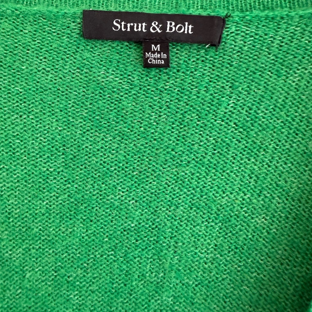 Strut & Bolt Ruffled V-Neck Sweater - Picture 2 of 2